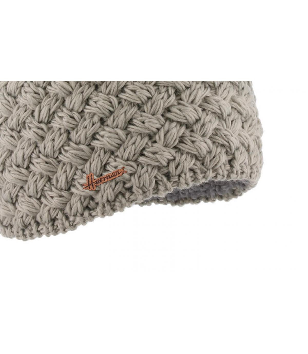gorro lana gris pelo gorro lana gris pelo
